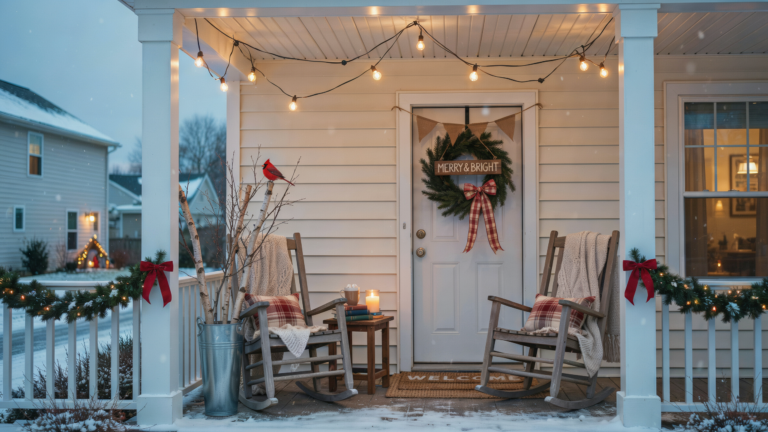 18 Cozy Christmas Front Porch Ideas That Look Straight Out of a Holiday Movie